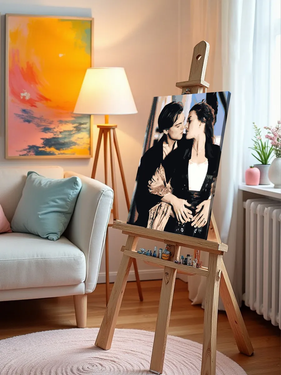 Картина по номерам «Титаник: Джек и Роза на палубе» — картинка 9