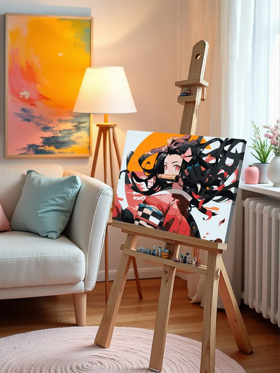 Картина по номерам «Клинок рассекающий демонов: Незуко Камадо 4» — картинка 9