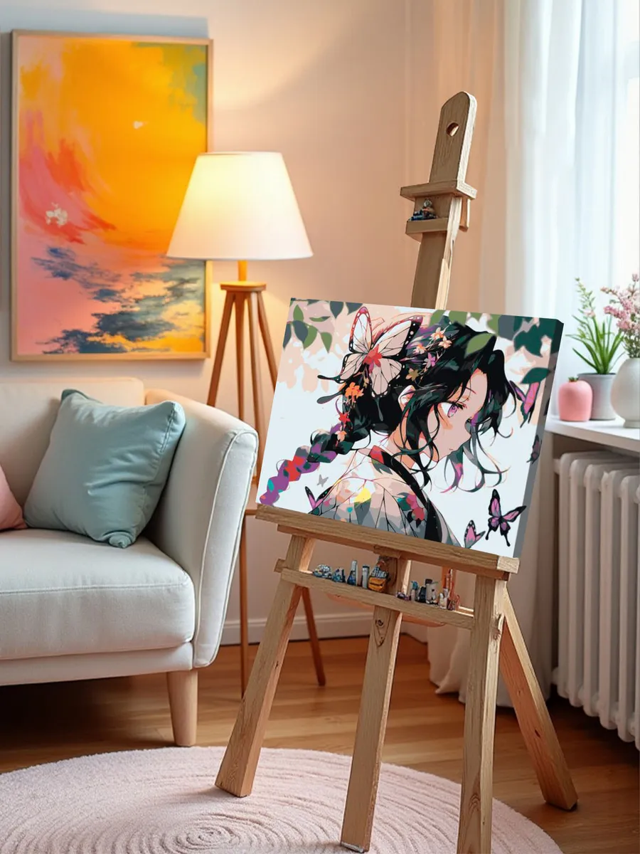 Картина по номерам «Клинок рассекающий демонов: Шинобу Кочо 6» — картинка 9