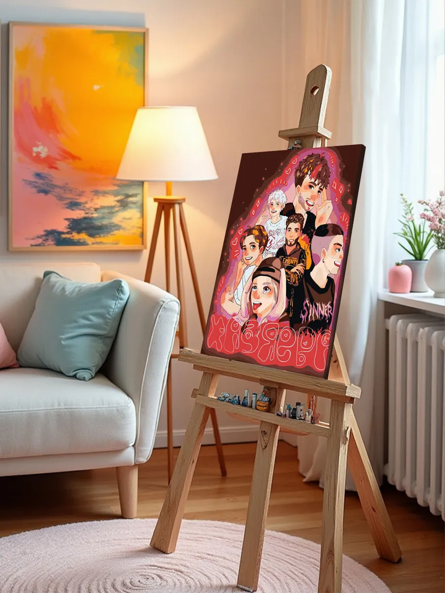 Картина по номерам «Твич стримеры Хазяева: Сквад Арт 2» — картинка 10