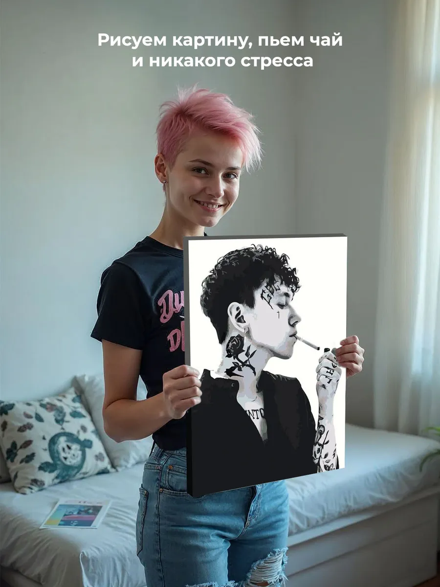 Картина по номерам «Три дня дождя: Глеб Викторов с сигаретой» — картинка 6