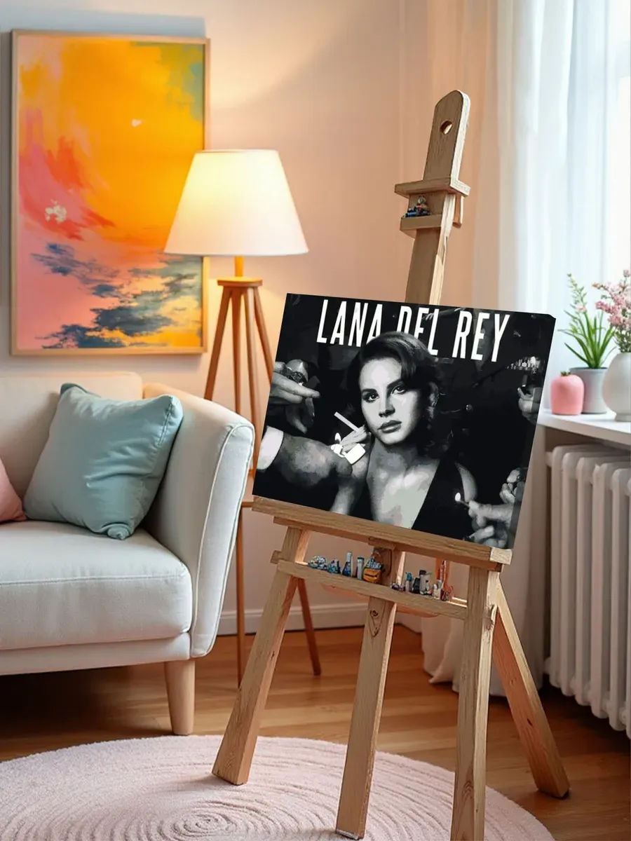 Картина по номерам «Lana Del Rey Лана Дель Рей: С сигаретой» — картинка 9