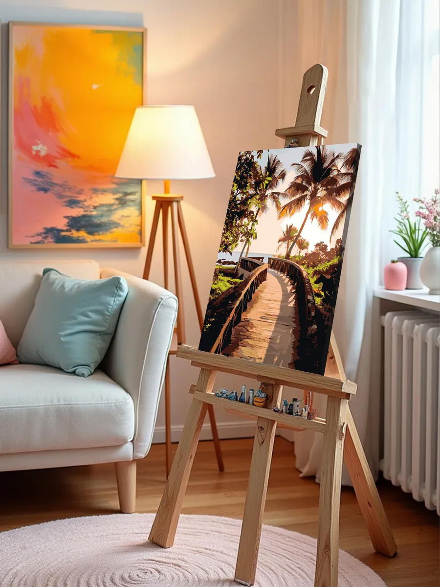 Картина по номерам «Море: Дорожка к тропическому пляжу 2» — картинка 9