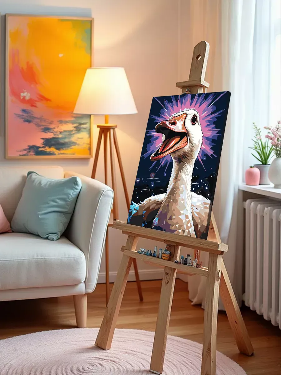 Картина по номерам «Гусь от радости свечусь» — картинка 10