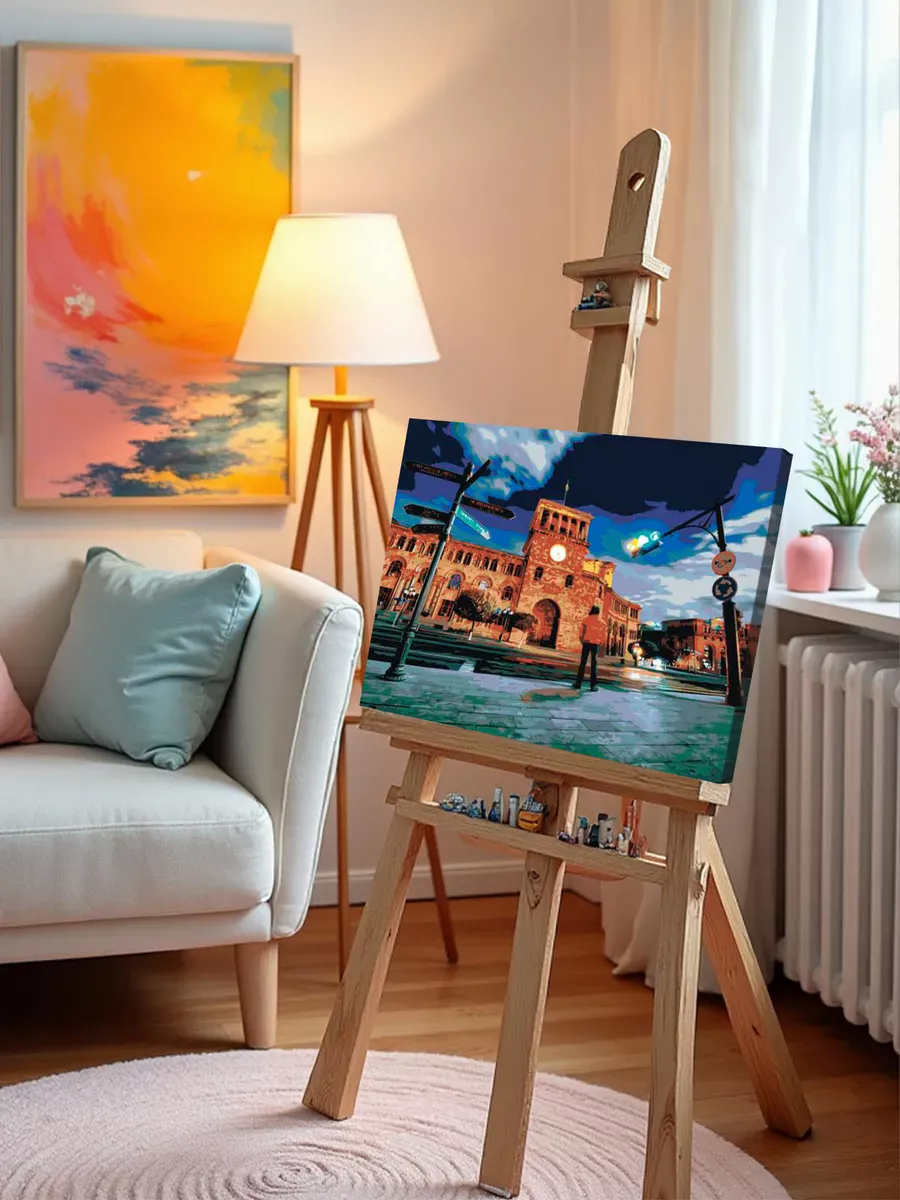 Картина по номерам «Армения: ночной Ереван» — картинка 9