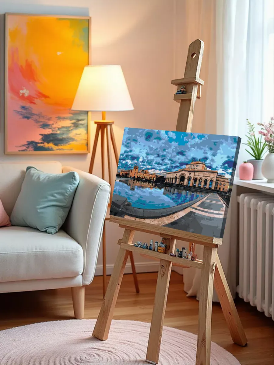 Картина по номерам «Армения: городская площадь в Ереване» — картинка 9