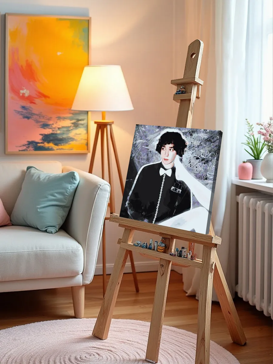 Картина по номерам «Вышел покурить: Юра Авангард Арт» — картинка 9