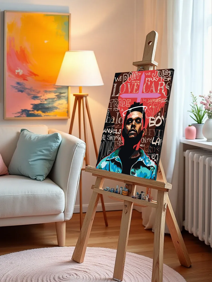 Картина по номерам «Музыкант The Weeknd Викенд Арт» — картинка 9