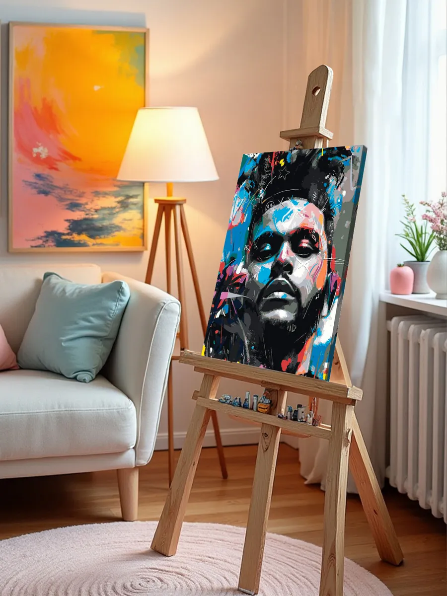 Картина по номерам «Музыкант The Weeknd Викенд Арт 2» — картинка 9