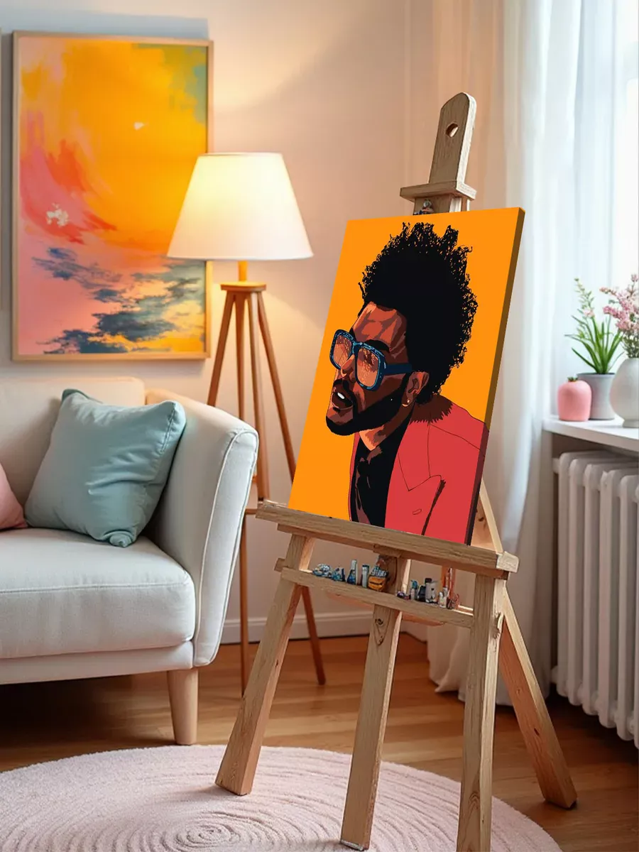 Картина по номерам «Музыкант The Weeknd Викенд Арт 3» — картинка 9