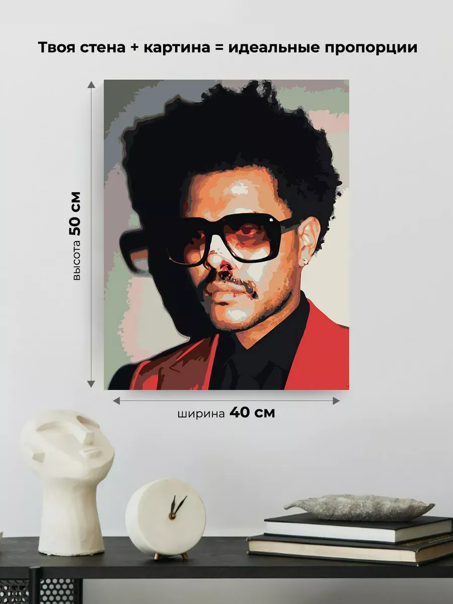 Картина по номерам «Музыкант The Weeknd Викенд 13» — картинка 3