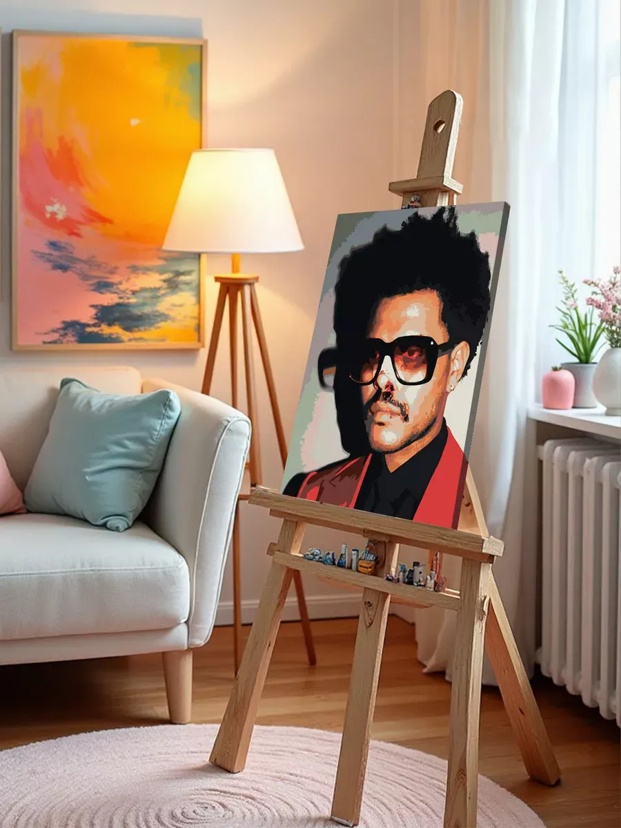 Картина по номерам «Музыкант The Weeknd Викенд 13» — картинка 9