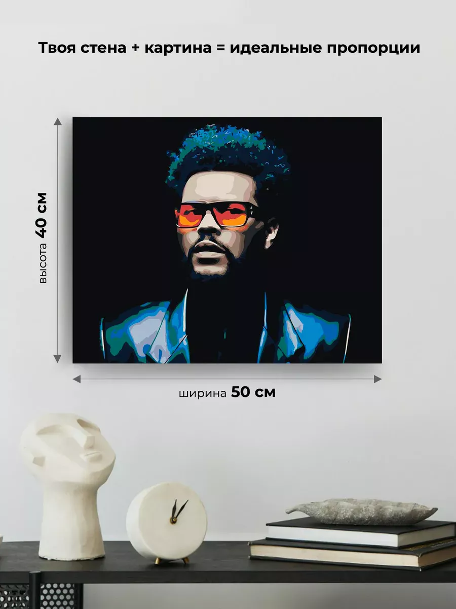 Картина по номерам «Музыкант The Weeknd Викенд 14» — картинка 3