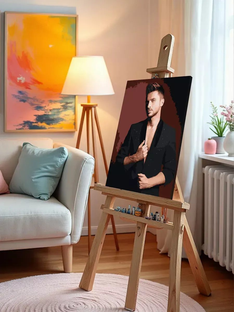 Картина по номерам «Российский музыкант Сергей Лазарев 9» — картинка 9