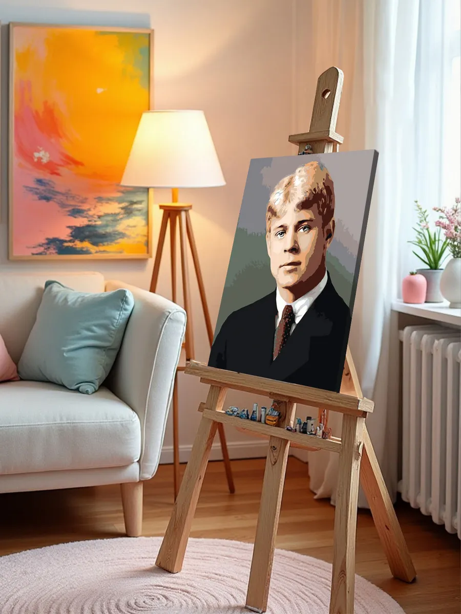 Картина по номерам «Поэт Сергей Есенин 3» — картинка 9