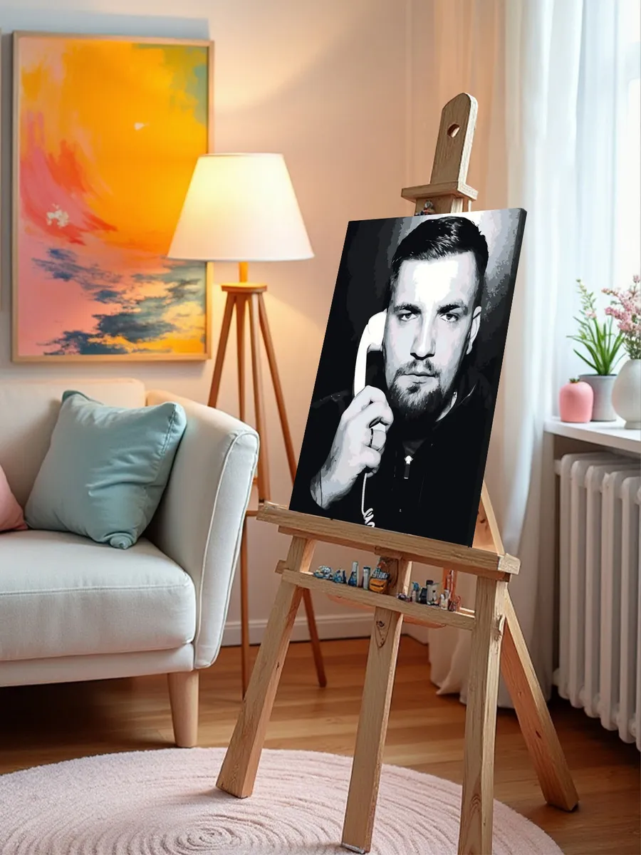 Картина по номерам «Рэпер Баста Василий Вакуленко 6» — картинка 9