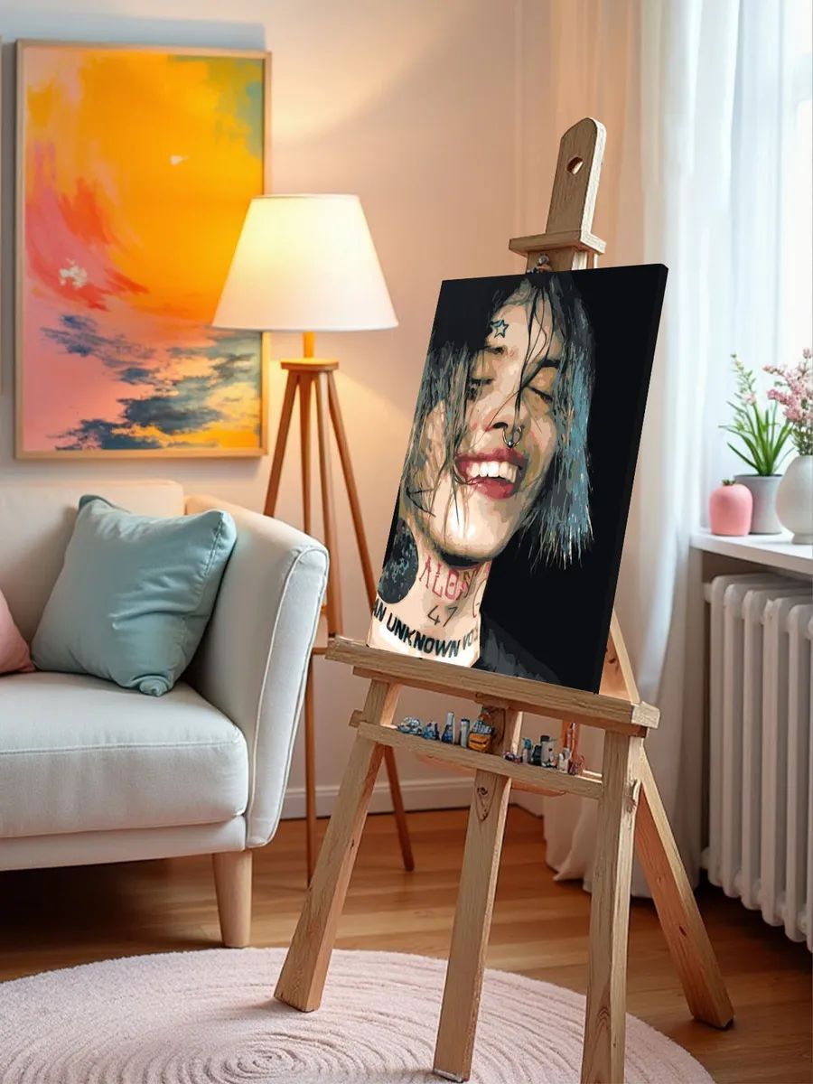 Картина по номерам «Рок и рэп музыкант Джизус DZHIZUS» — картинка 9