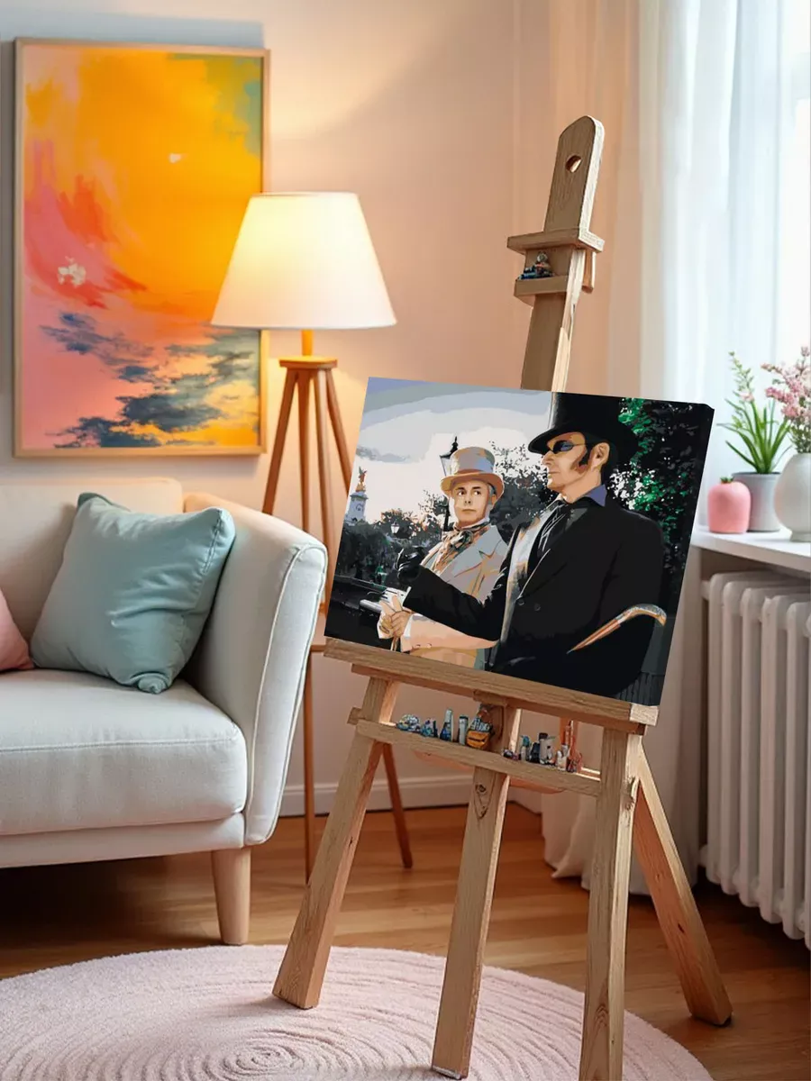 Картина по номерам «Благие знамения: Азирафель и Кроули 4» — картинка 9