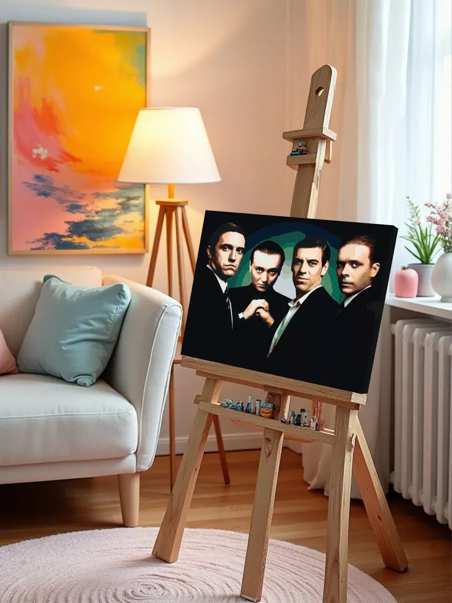 Картина по номерам «Бригада: Белый, Кос, Пчёла и Фил» — картинка 9