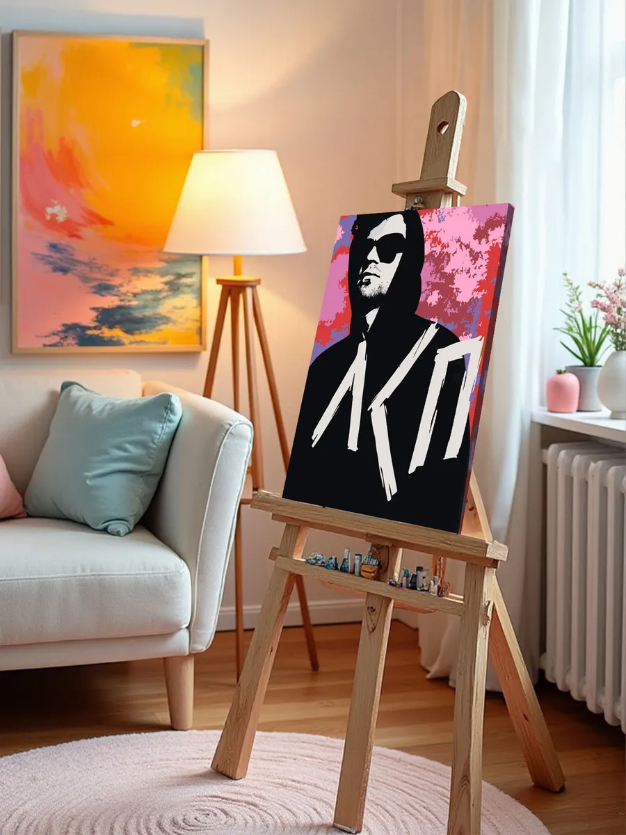 Картина по номерам «Рэпер ЛСП LSP: Олег Савченко Арт» — картинка 9