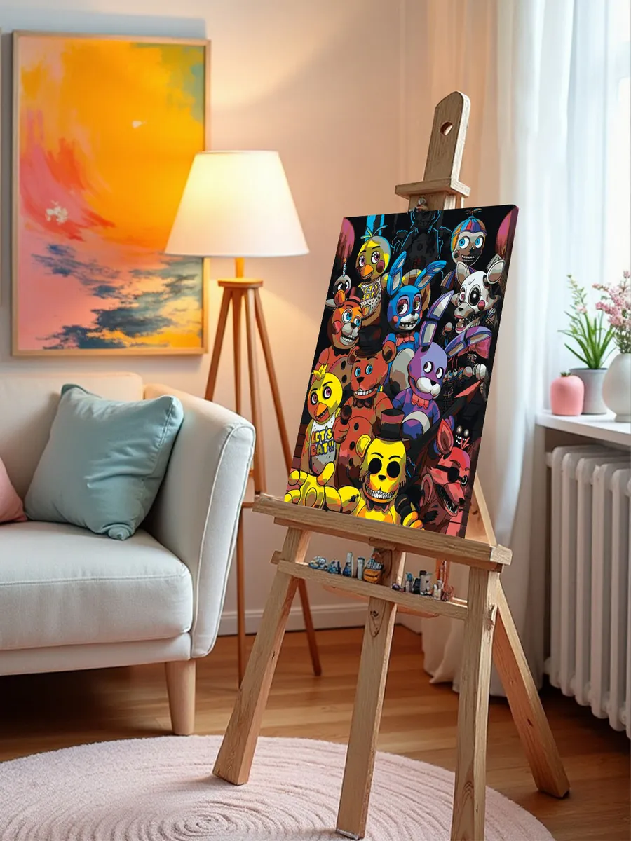Картина по номерам «Фнаф Five nights at Freddy's Аниматроники» — картинка 9