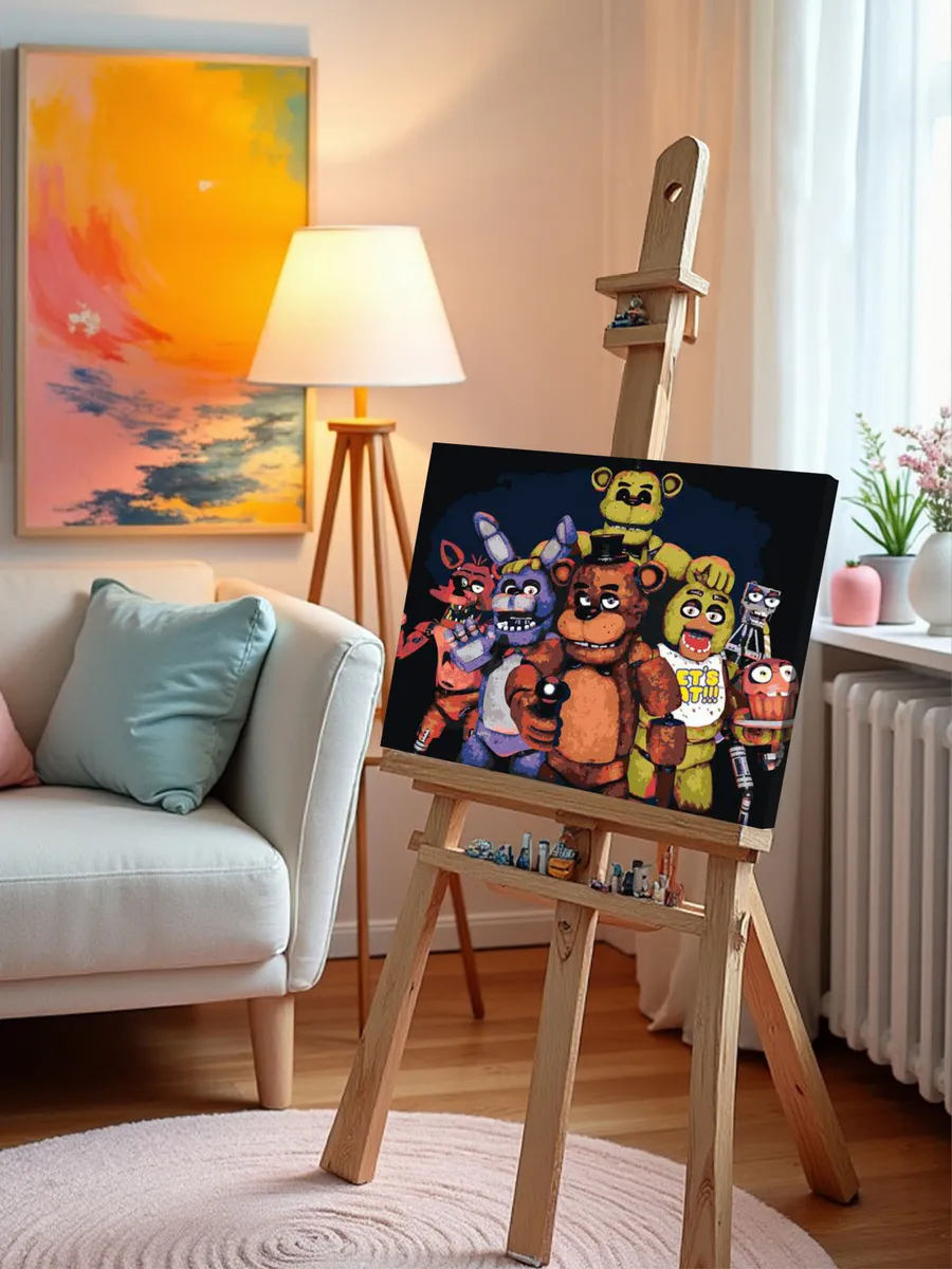 Картина по номерам «Фнаф Freddy's Аниматроники 2» — картинка 9