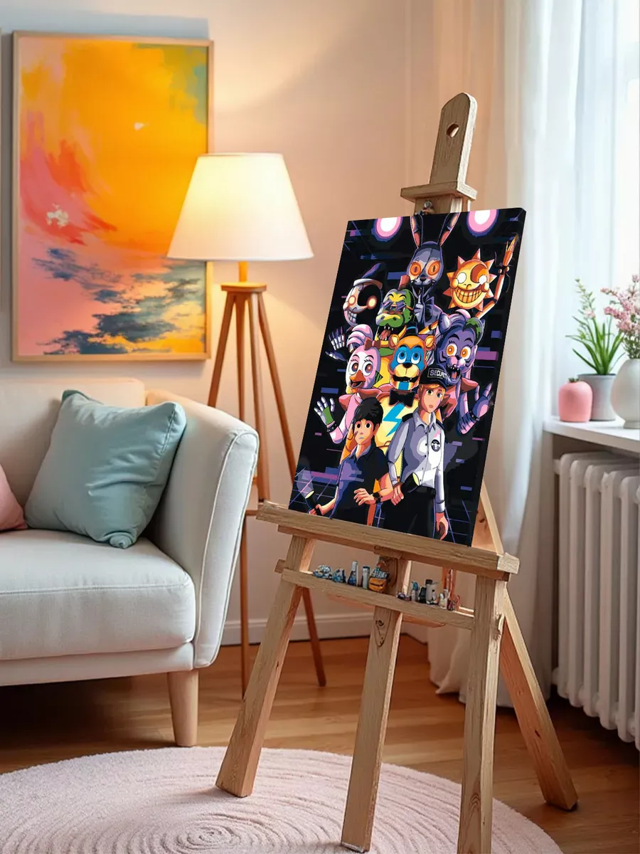 Картина по номерам «Фнаф Freddy's Аниматроники 3» — картинка 9