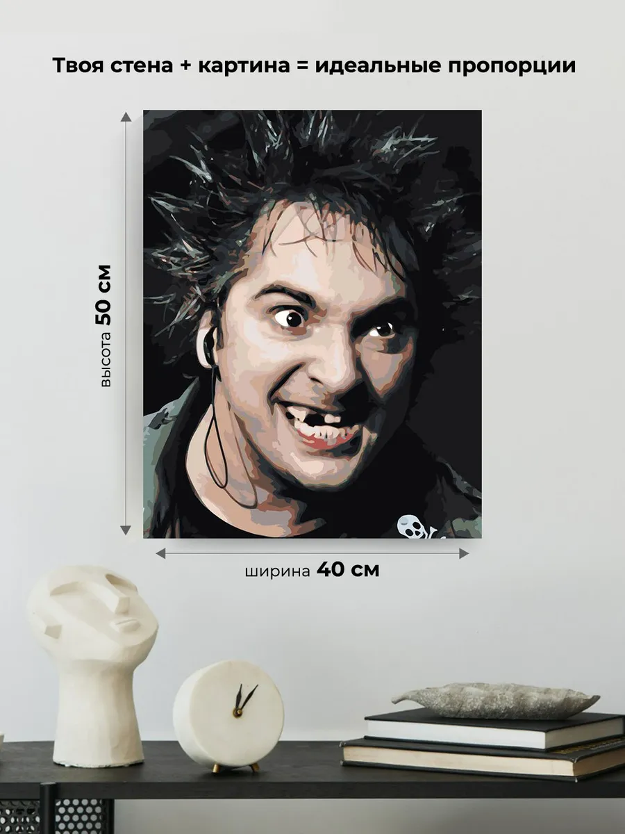 Картина по номерам «КиШ Король и Шут рок: Михаил Горшенев 10» — картинка 3