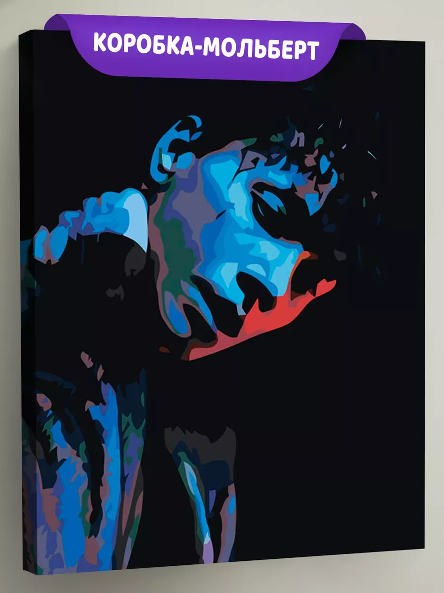 Картина по номерам «Три дня дождя: Глеб Викторов портрет неон» Картина по номерам «Три дня дождя: Глеб Викторов портрет неон»