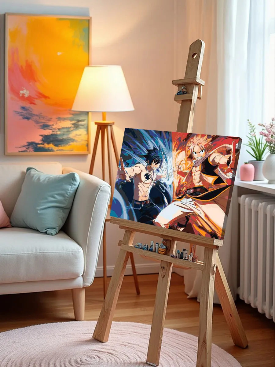 Картина по номерам «Аниме манга Хвост Феи Fairy Tale 40х50» — картинка 9