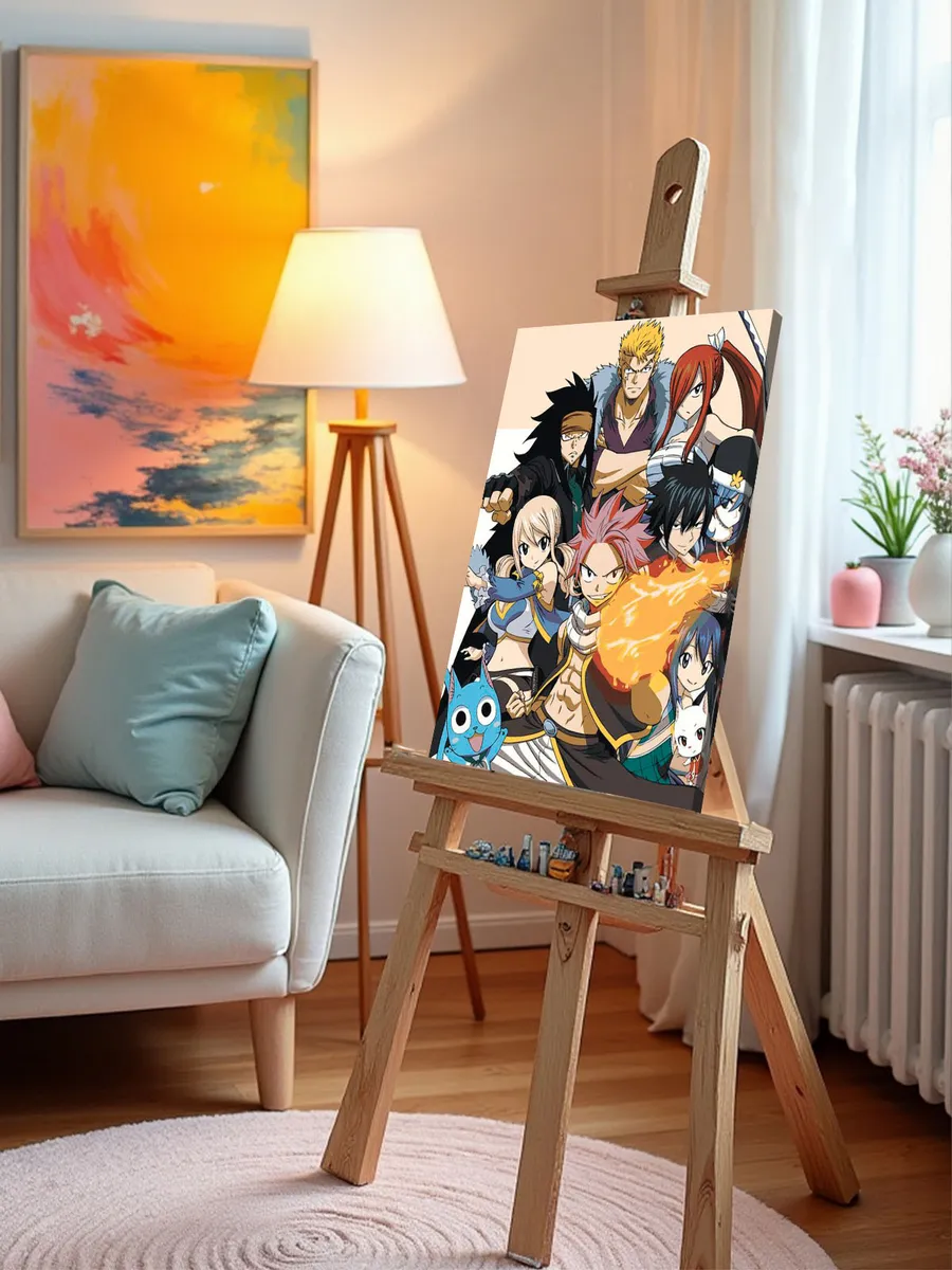 Картина по номерам «Аниме манга Хвост Феи Fairy Tale 9 40х50» — картинка 9