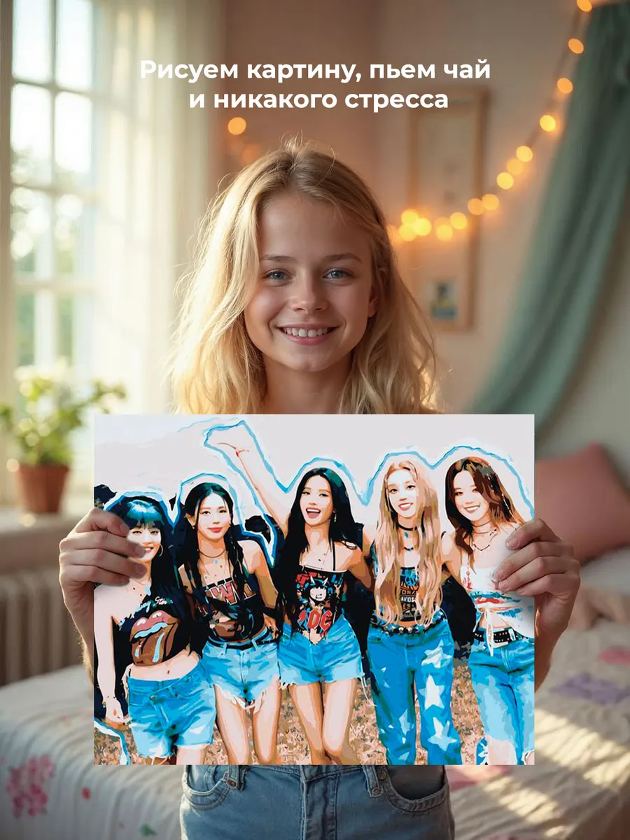 Картина по номерам «KPOP кпоп группа GI-dle Джи Айдл 40х50» — картинка 6