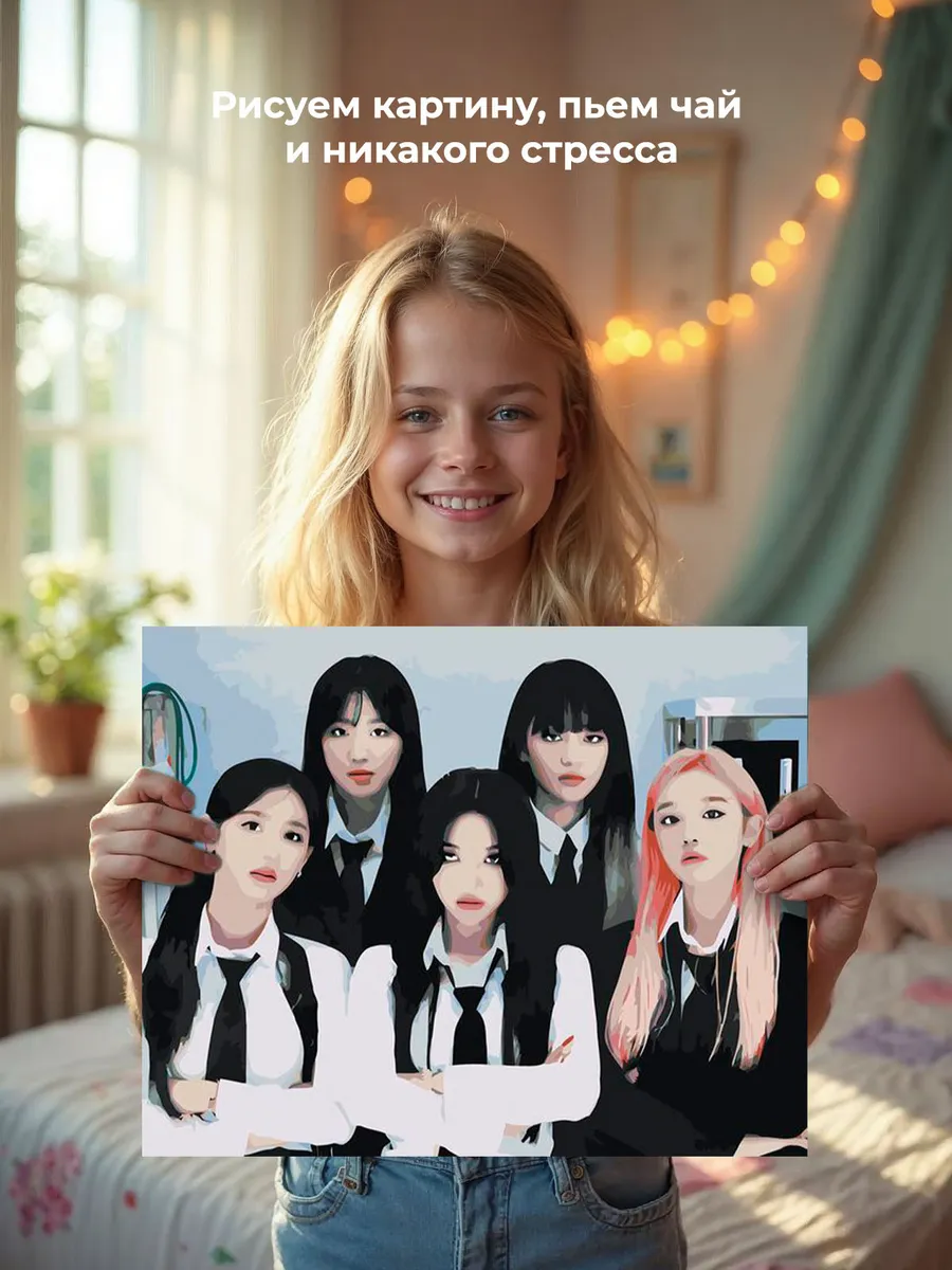 Картина по номерам «KPOP кпоп группа GI-dle Джи Айдл 40х50» — картинка 6