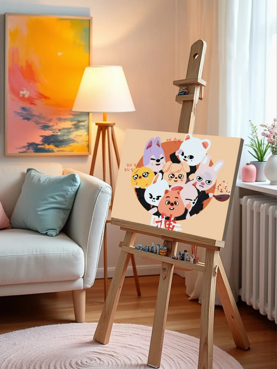 Картина по номерам «Stray Kids Стрей Кидс KPOP кпоп: Аниме» — картинка 9