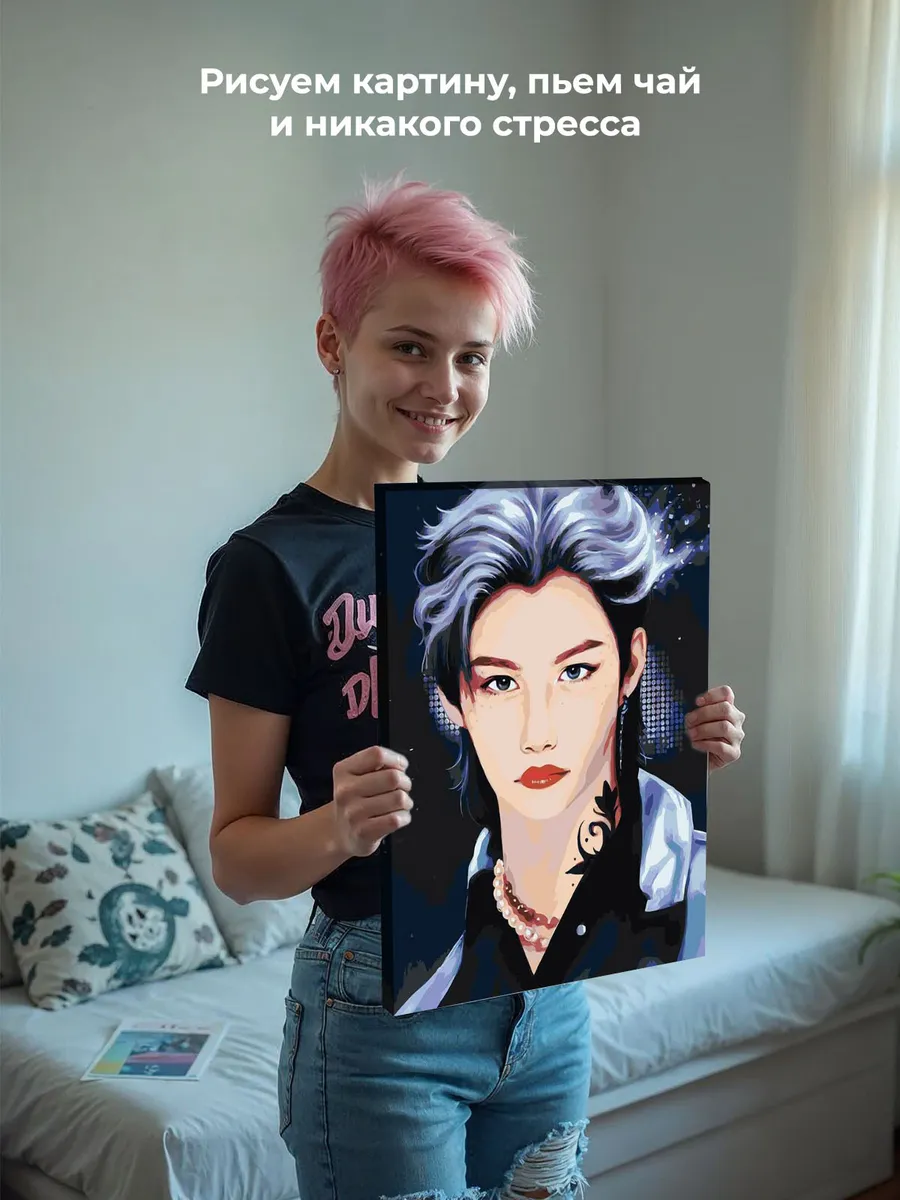 Картина по номерам «Stray Kids Стрей Кидс KPOP кпоп: Феликс» — картинка 7