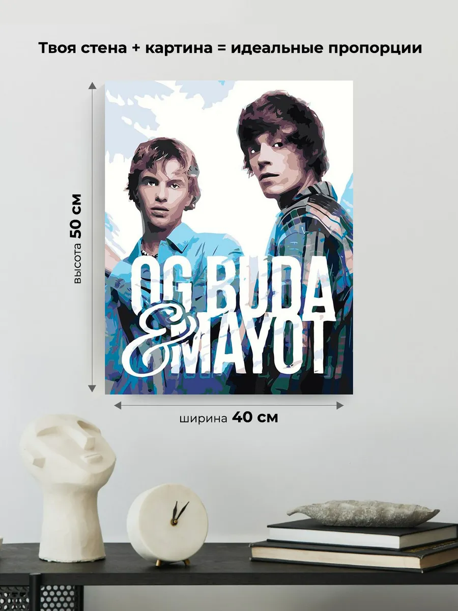 Картина по номерам «Mayot Майот Моет и OG Buda ОГ Буда» — картинка 3