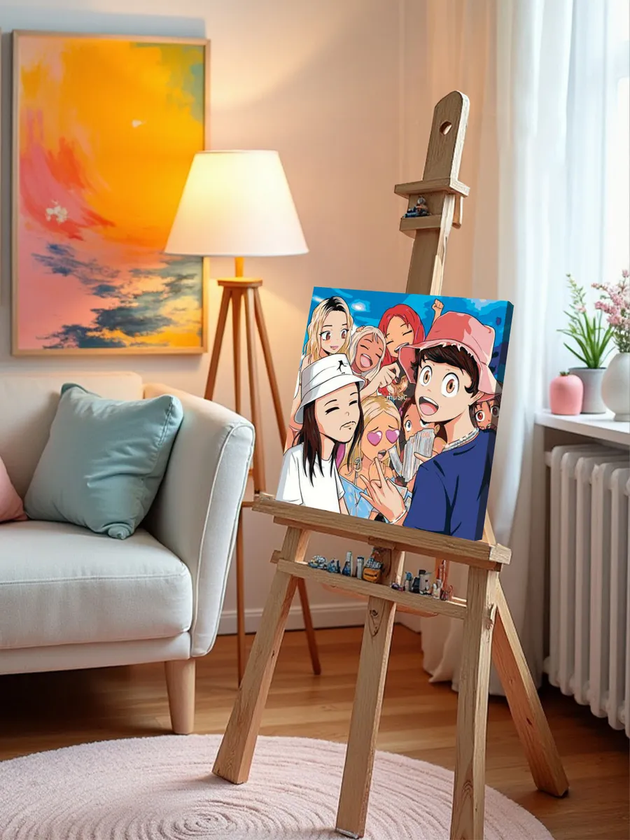 Картина по номерам «OG buda ОГ буда рэпер: Фэм аниме 40х40» — картинка 9