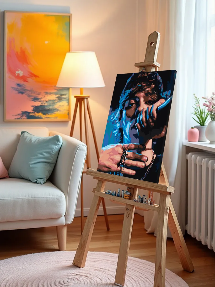 Картина по номерам «OG buda ОГ буда рэпер: На сцене 40х50» — картинка 9