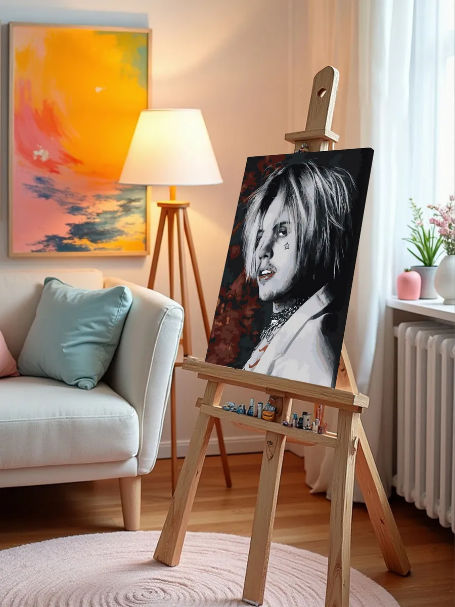 Картина по номерам «Рок и рэп музыкант Джизус DZHIZUS» — картинка 9