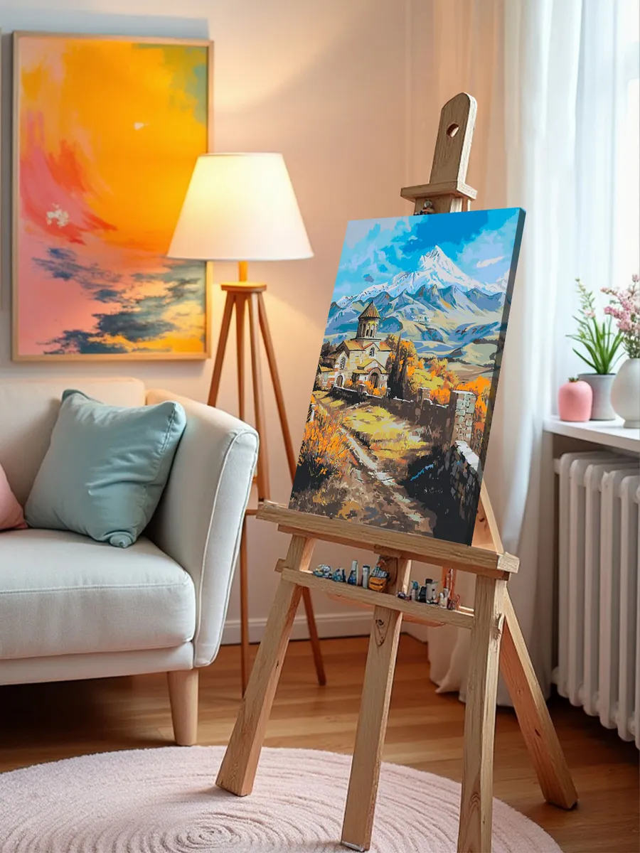 Картина по номерам «Армения: монастырь и гора Арарат 40x50» — картинка 9