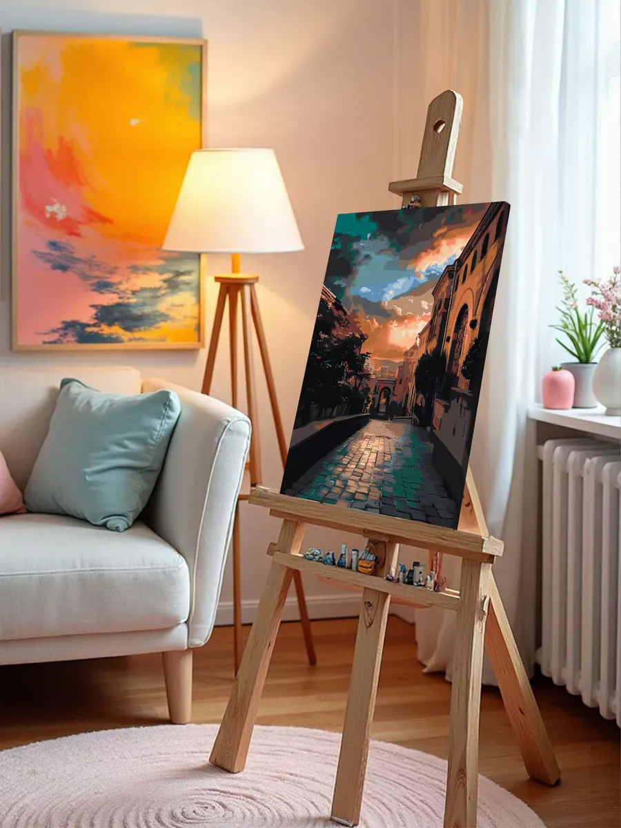 Картина по номерам «Армения: вечерний город Ереван 40x50» — картинка 9