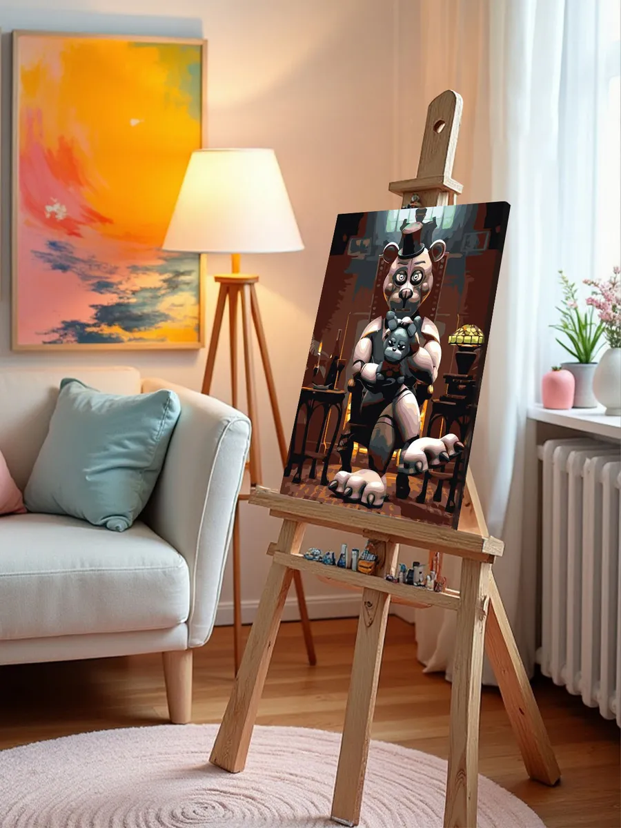 Картина по номерам «Фнаф Freddy's Фантайм Фредди 40x50» — картинка 9