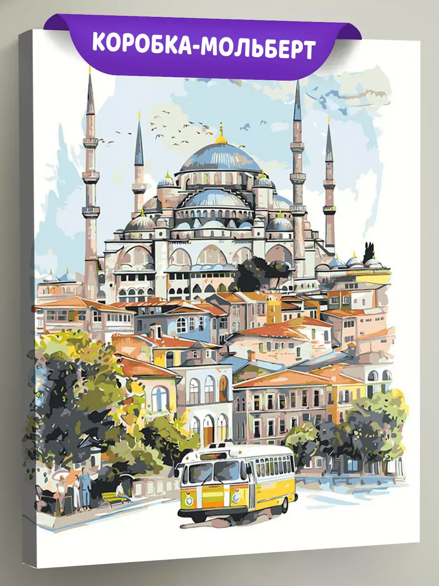 Картина по номерам «Город Стамбул, Турция: мечеть 40x50»