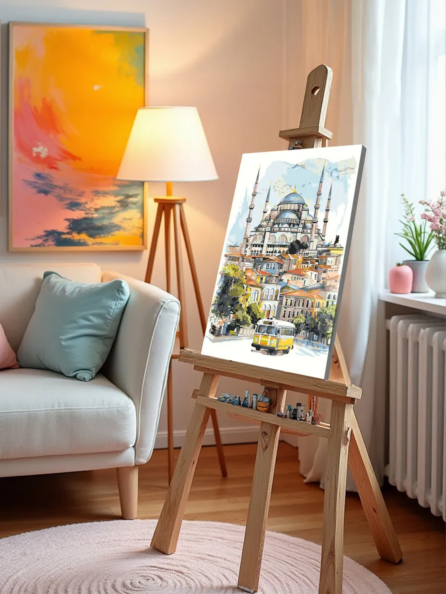 Картина по номерам «Город Стамбул, Турция: мечеть 40x50» — картинка 10