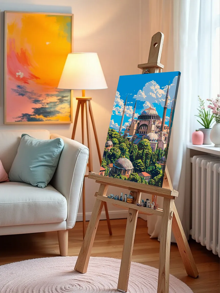 Картина по номерам «Город Стамбул, Турция: мечеть, религия» — картинка 9