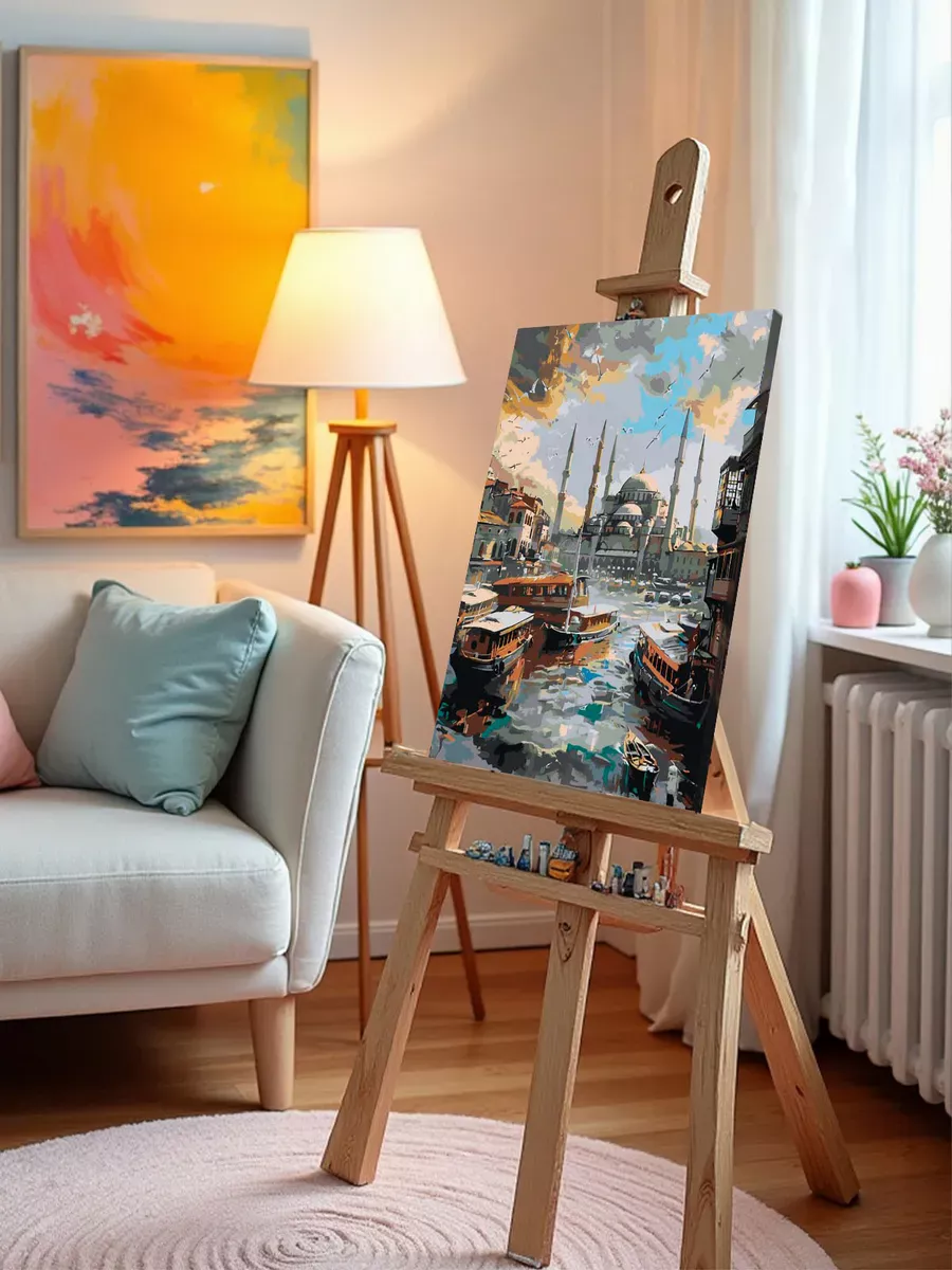 Картина по номерам «Город Стамбул, Турция: мечеть, религия» — картинка 9