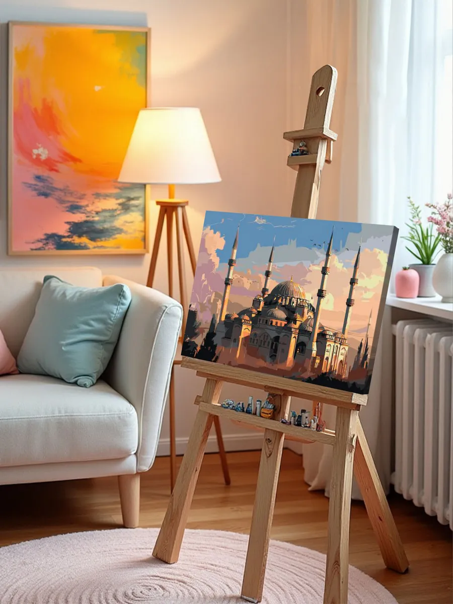 Картина по номерам «Город Стамбул, Турция: мечеть, религия» — картинка 9