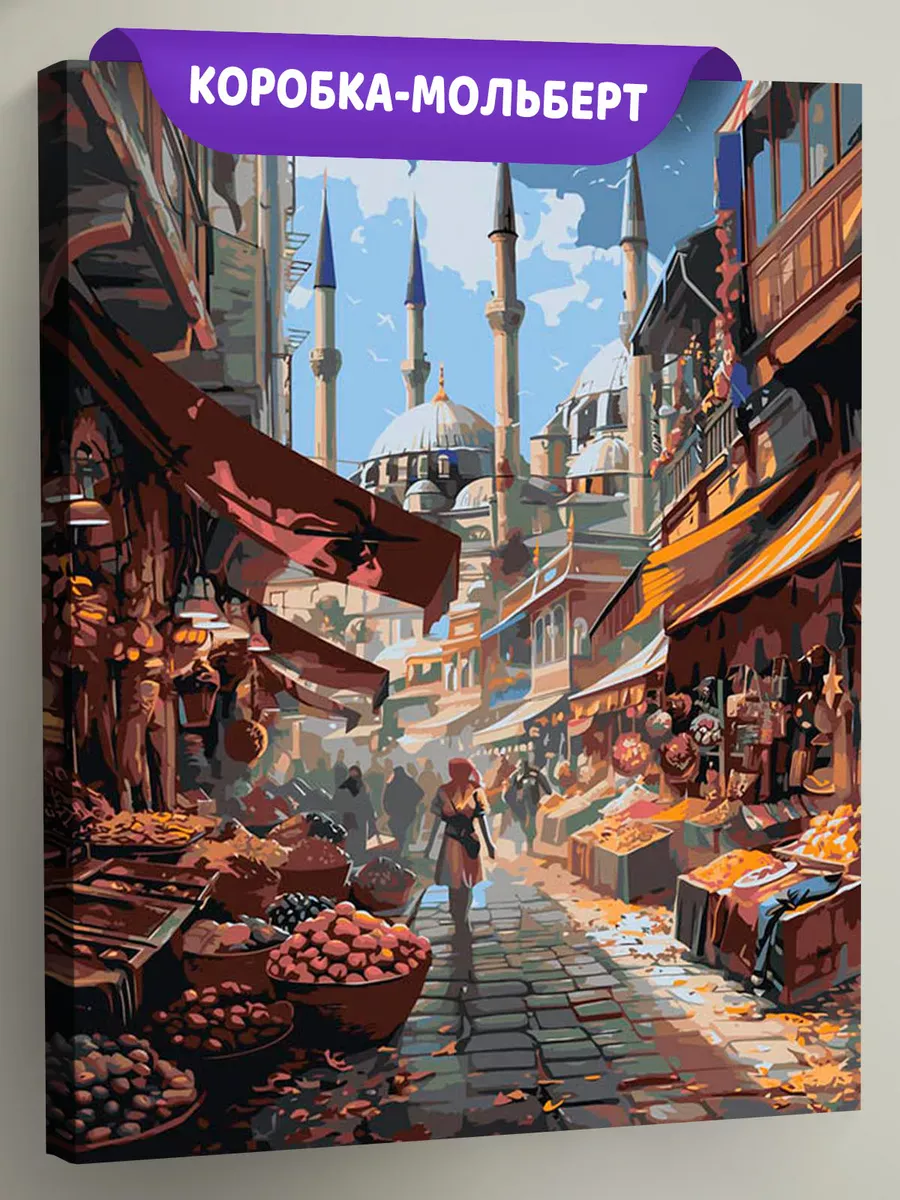 Картина по номерам «Город Стамбул, Турция: мечеть 40x50»