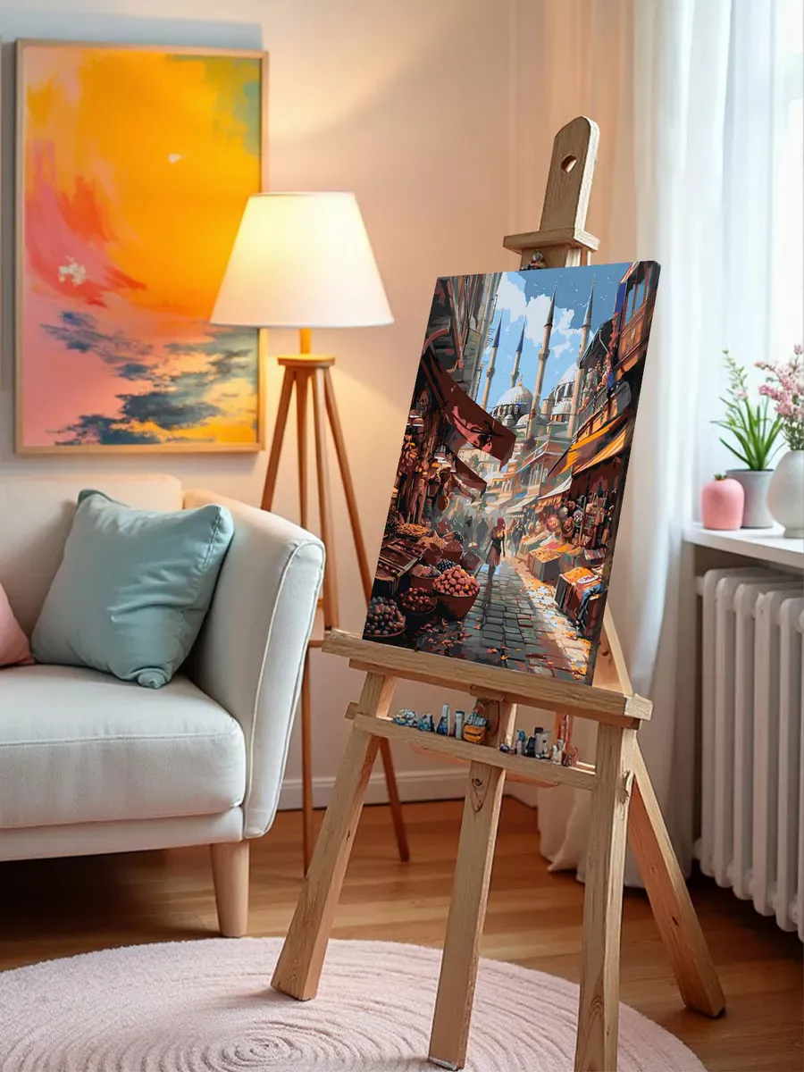 Картина по номерам «Город Стамбул, Турция: мечеть 40x50» — картинка 9