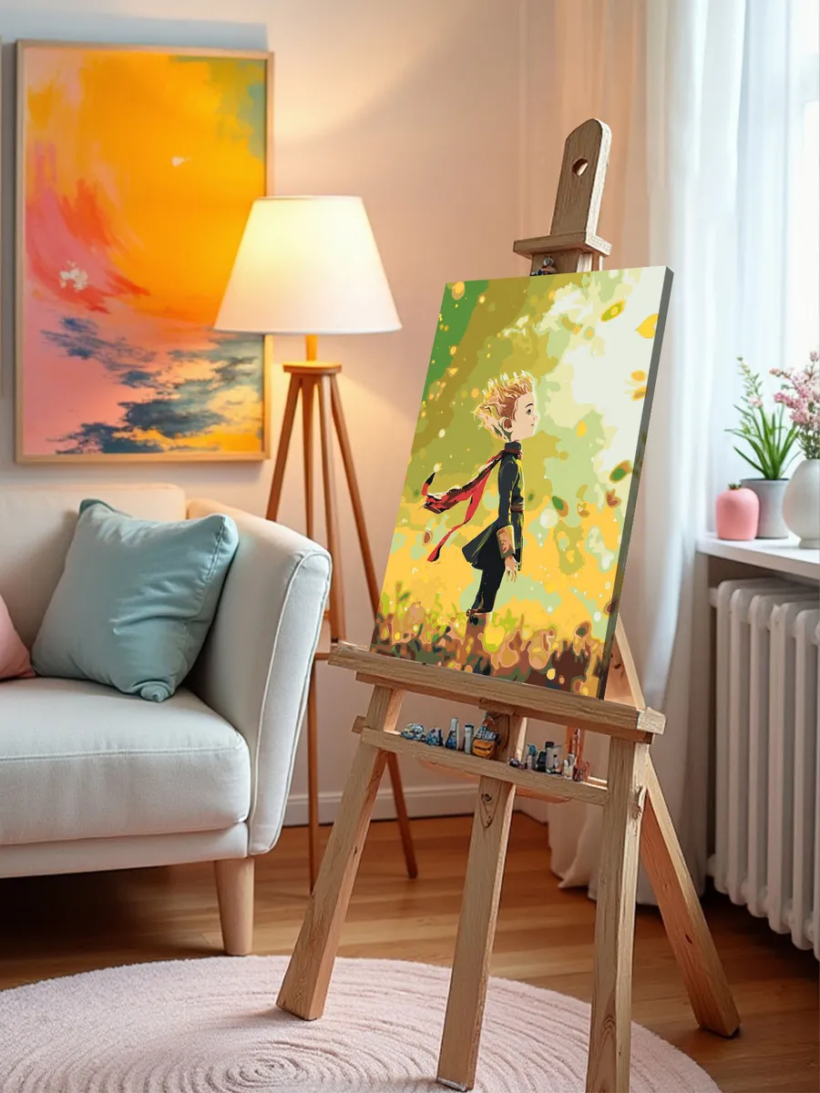 Картина по номерам «Сказка Маленький принц, для детей 40x50» — картинка 9